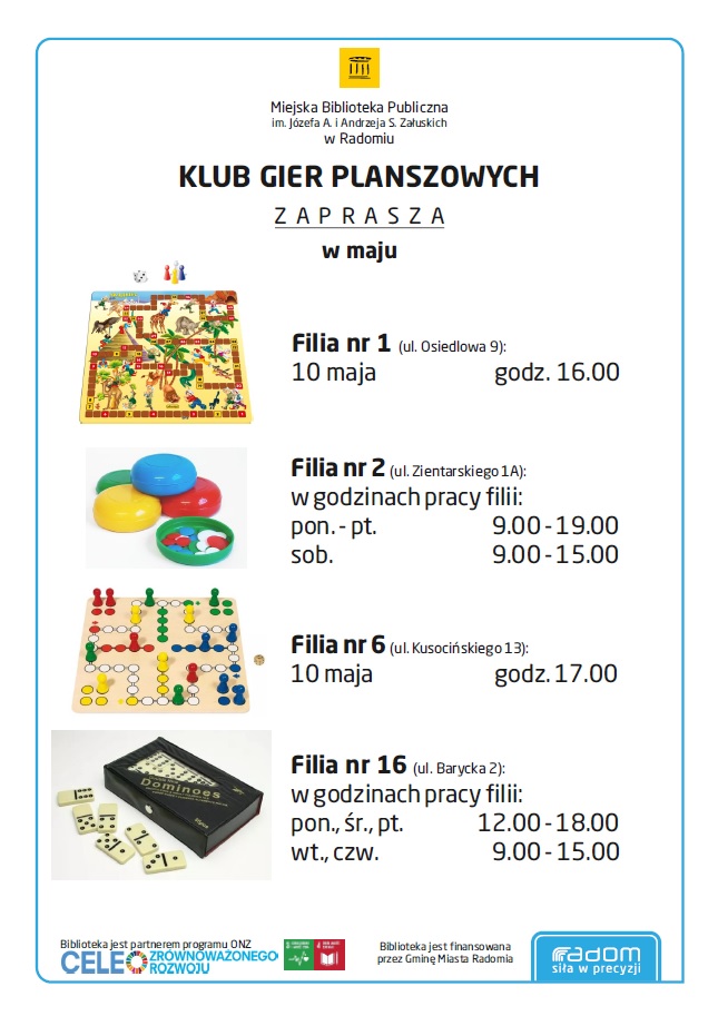 klub gier planszowych maj