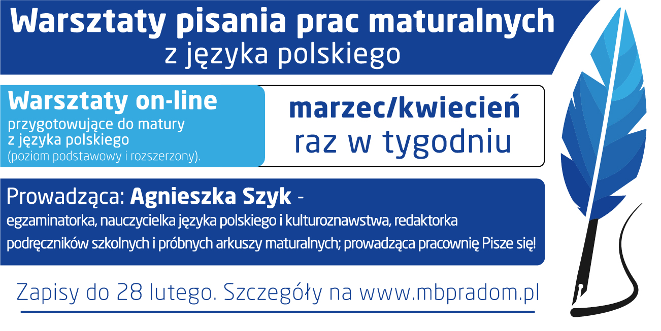 Warsztaty pisania prac maturalnych z języka polskiego