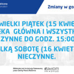 WIELKANOC – GODZINY OTWARCIA