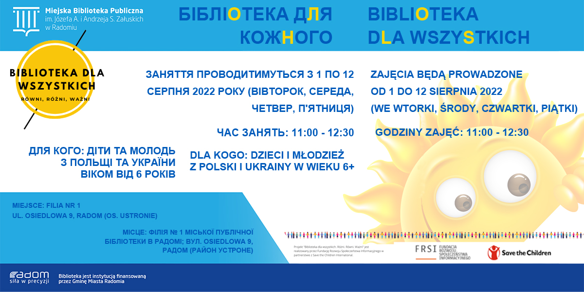 BIBLIOTEKA DLA WSZYSTKICH / Бібліотека для кожного