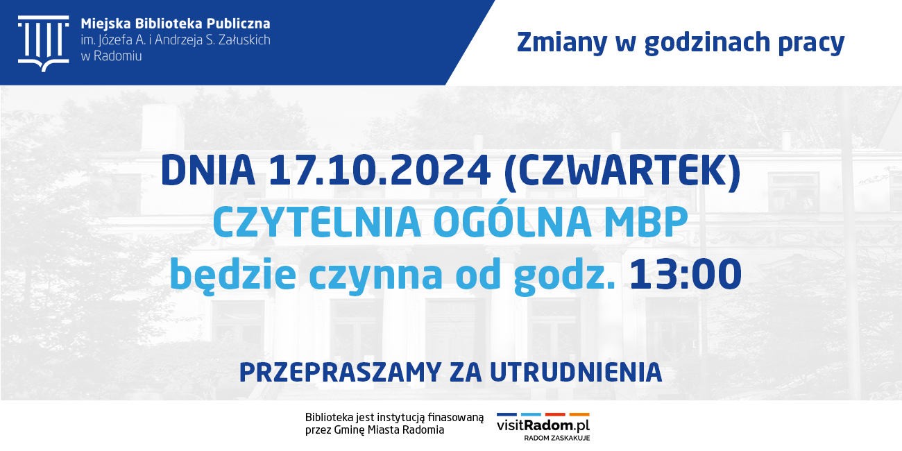 CZYTELNIA OGÓLNA – 17.10.2024 r.