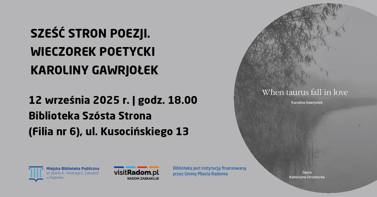 Sześć stron poezji. Wieczorek poetycki Karoliny Gawrjołek