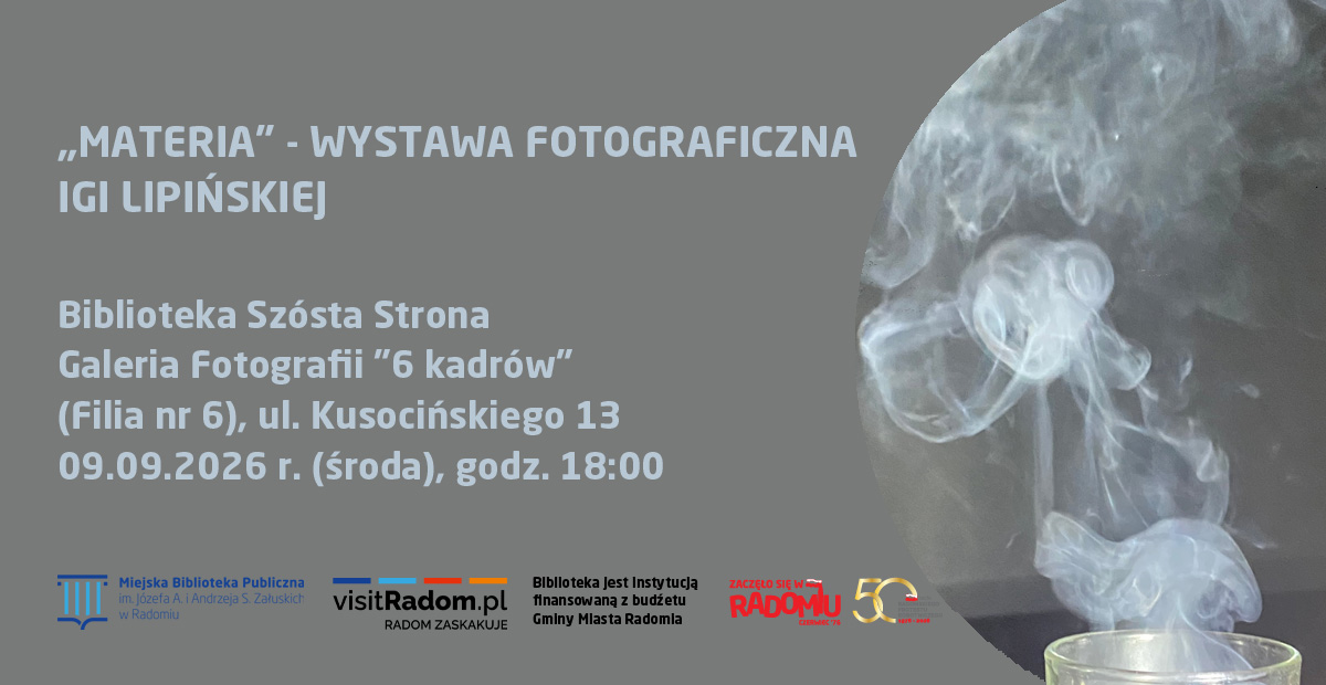 „Materia” – wystawa fotograficzna Igi Lipińskiej