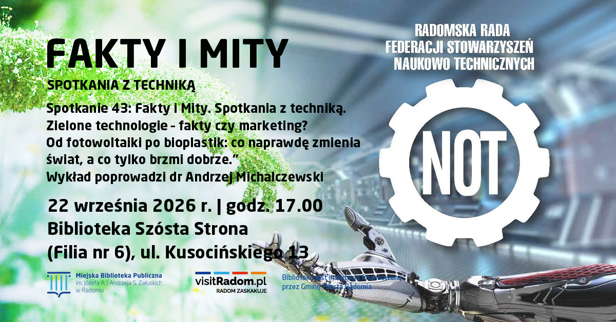 Fakty i Mity. Spotkania z techniką – Zielone technologie – fakty czy marketing?