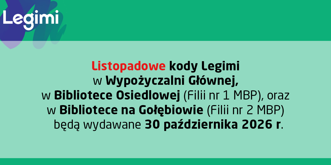 Listopadowe kody LEGIMI